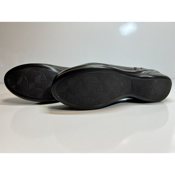 Women’s Dansko Black Leather Comfort Clogs Stretch Knit, Size 8 in US. - Picture 10 of 11